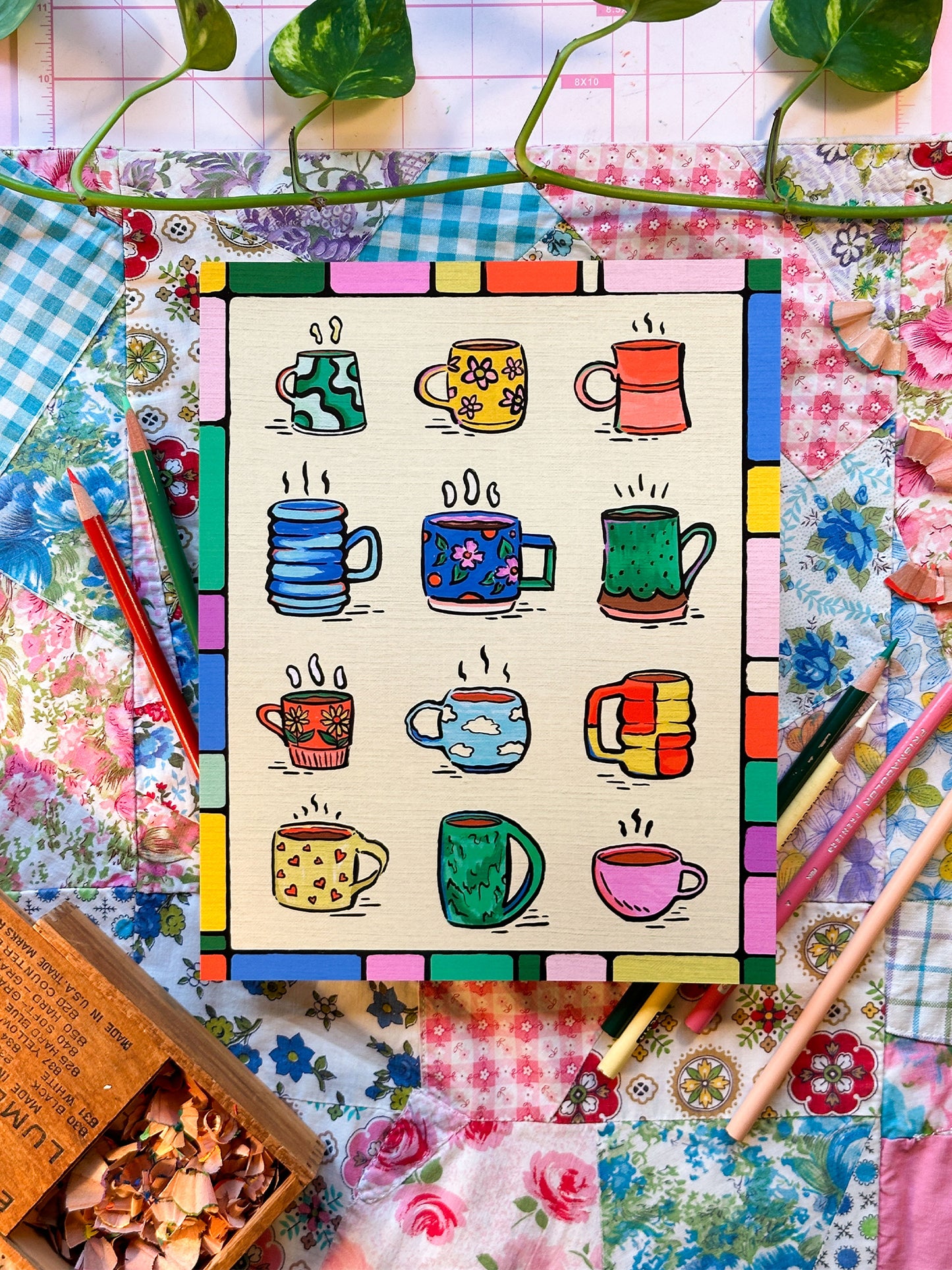 Mugs Mugs Mugs! | 8x10 Print