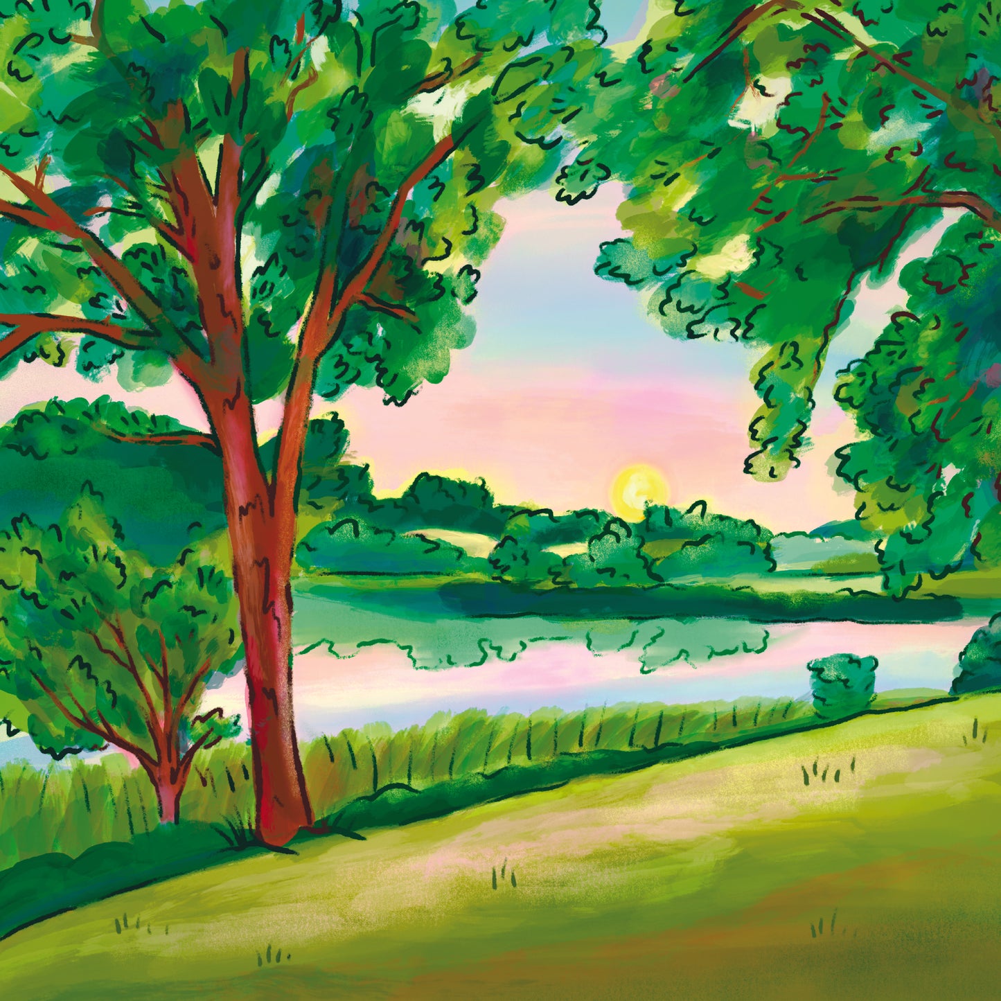 Resting River | 8x8 Print
