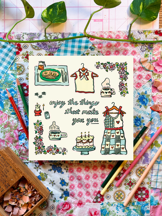 Things That Make You | 8x8 Print