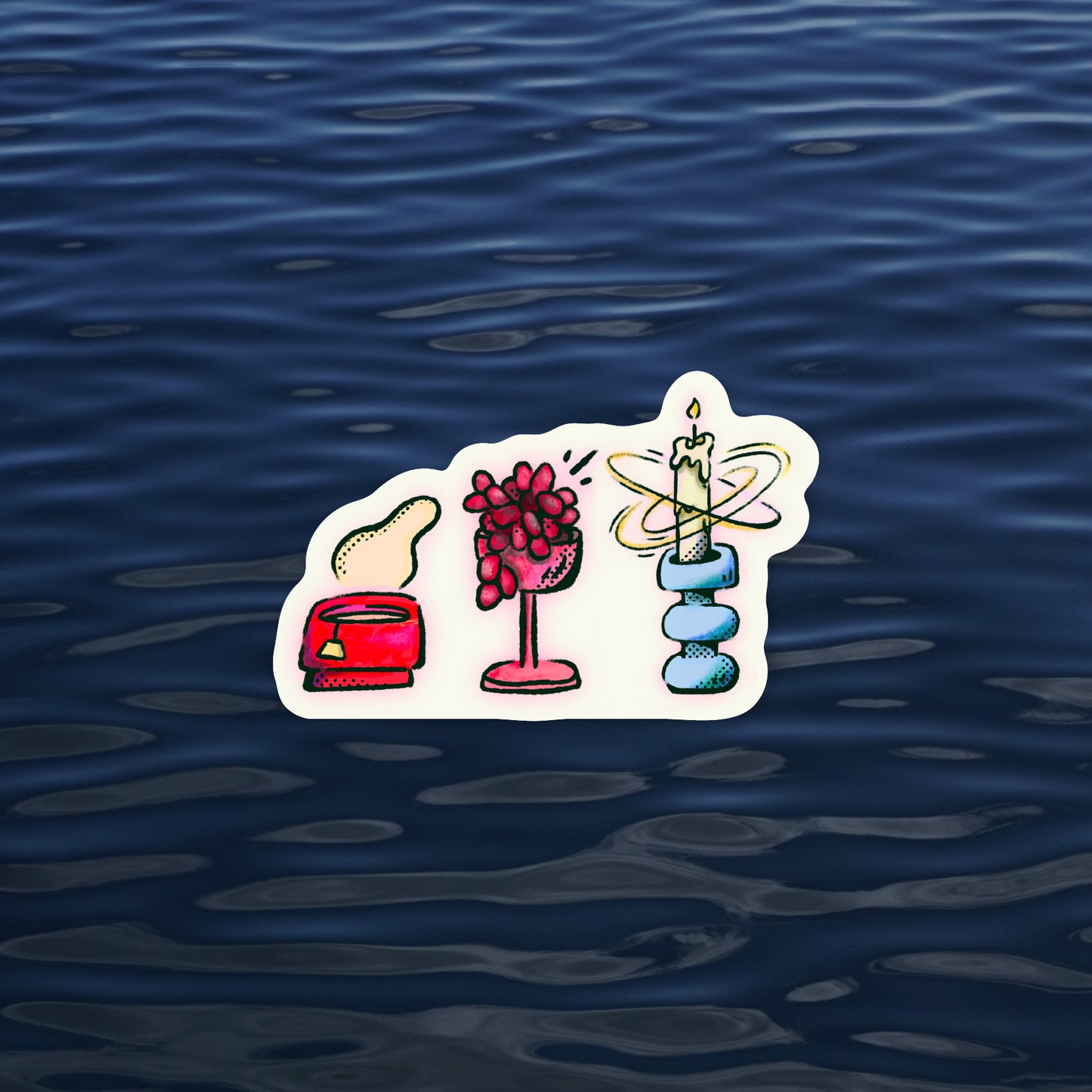 Good Luck Grapes Sticker