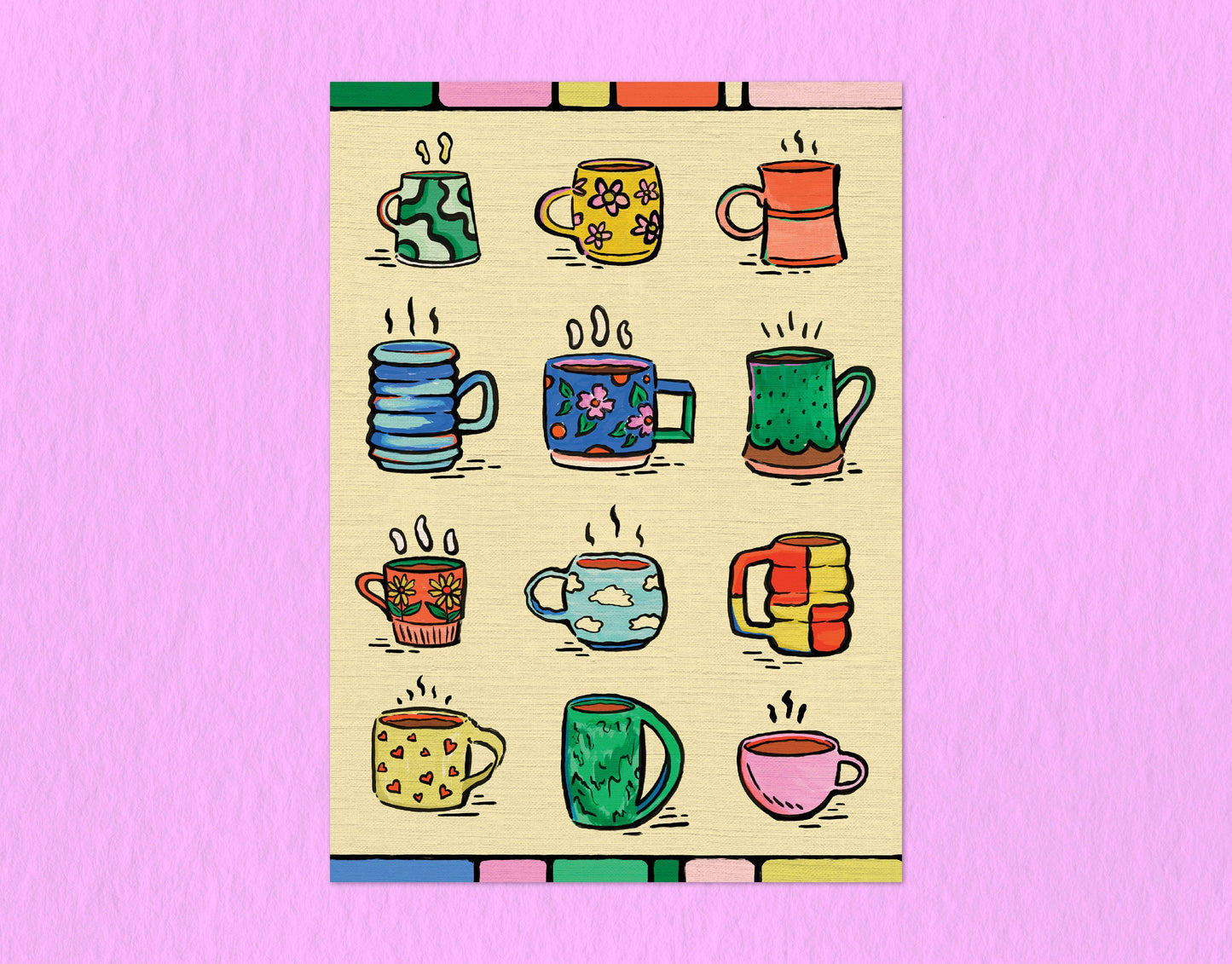 Mugs Mugs Mugs! | 5x7 Print