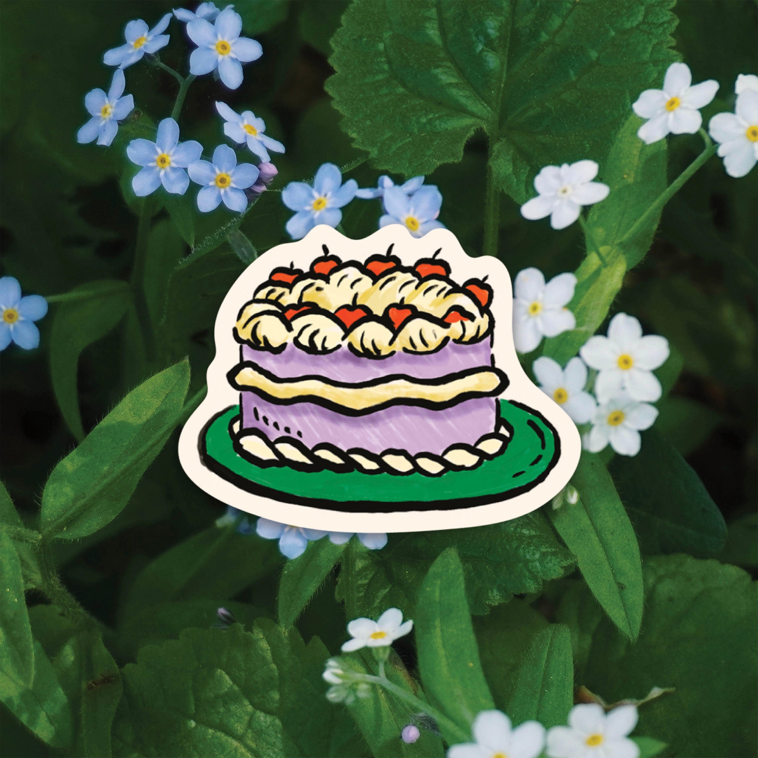 One Cake Sticker Birthday Cake Sticker – Everyday Antonia Mae