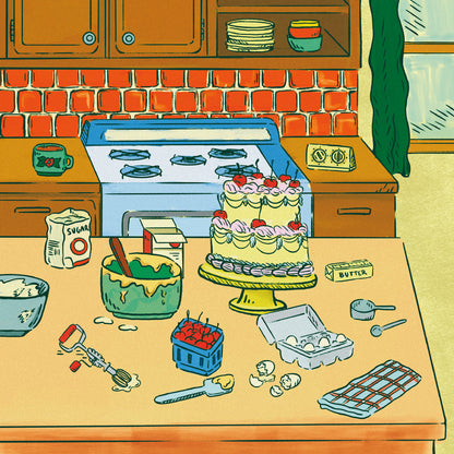 Cake Baking | 8x8 Print