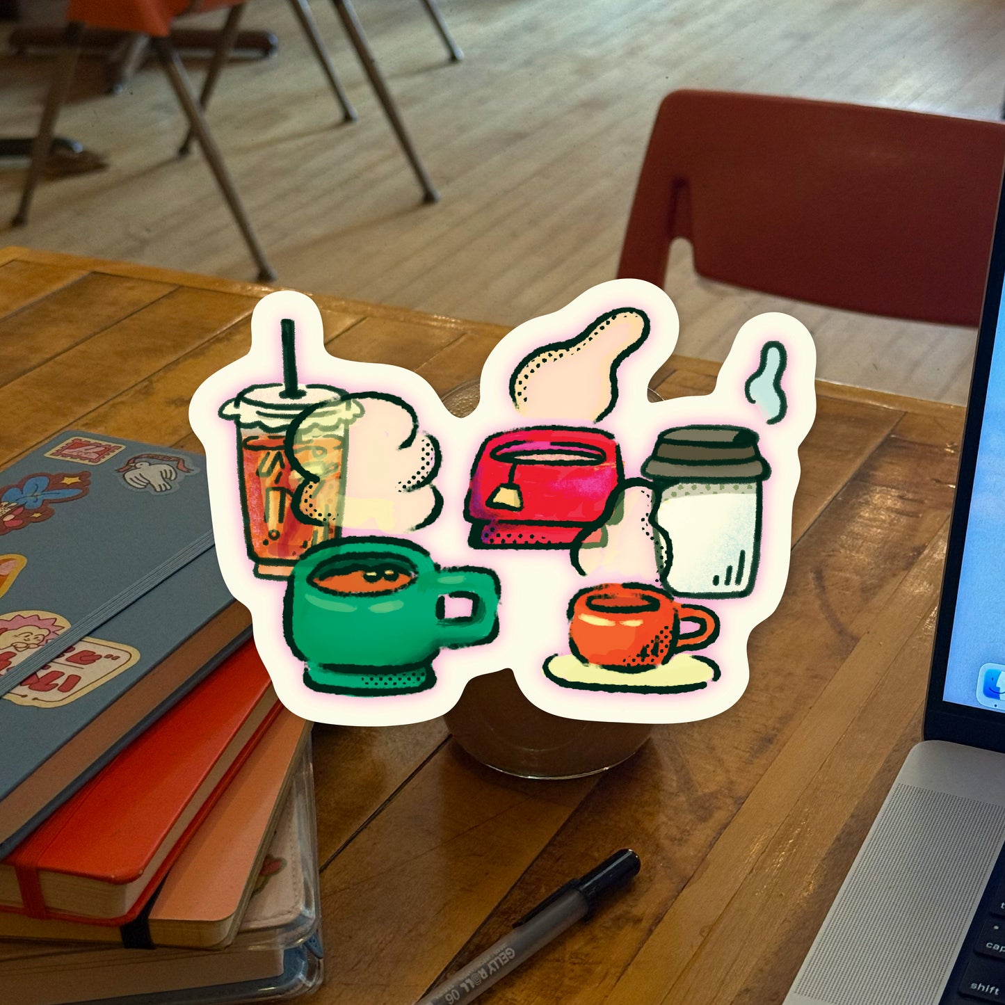Coffee Lineup Sticker
