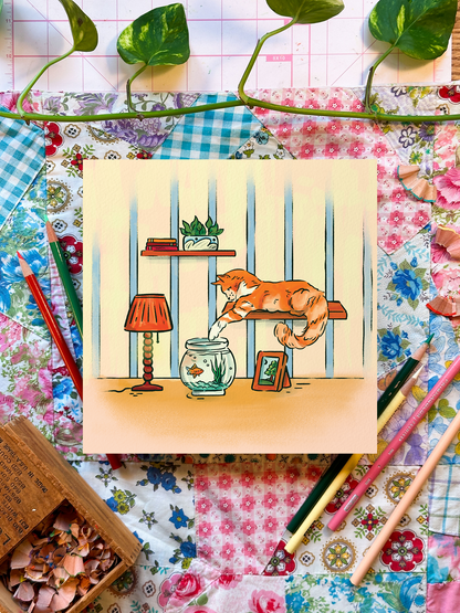 Fish or Foe | 8x8 Print