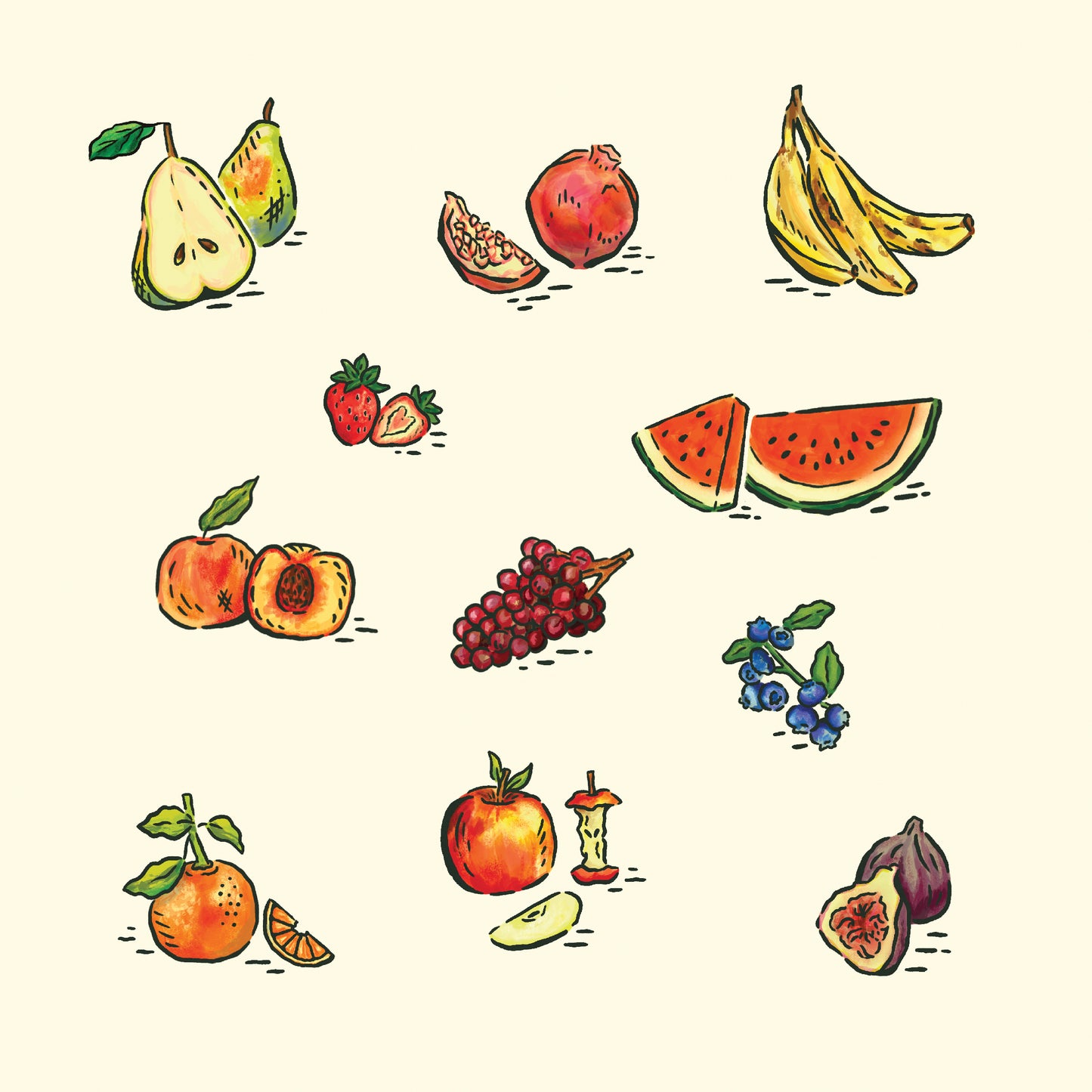 Fruits | 8x8 Print