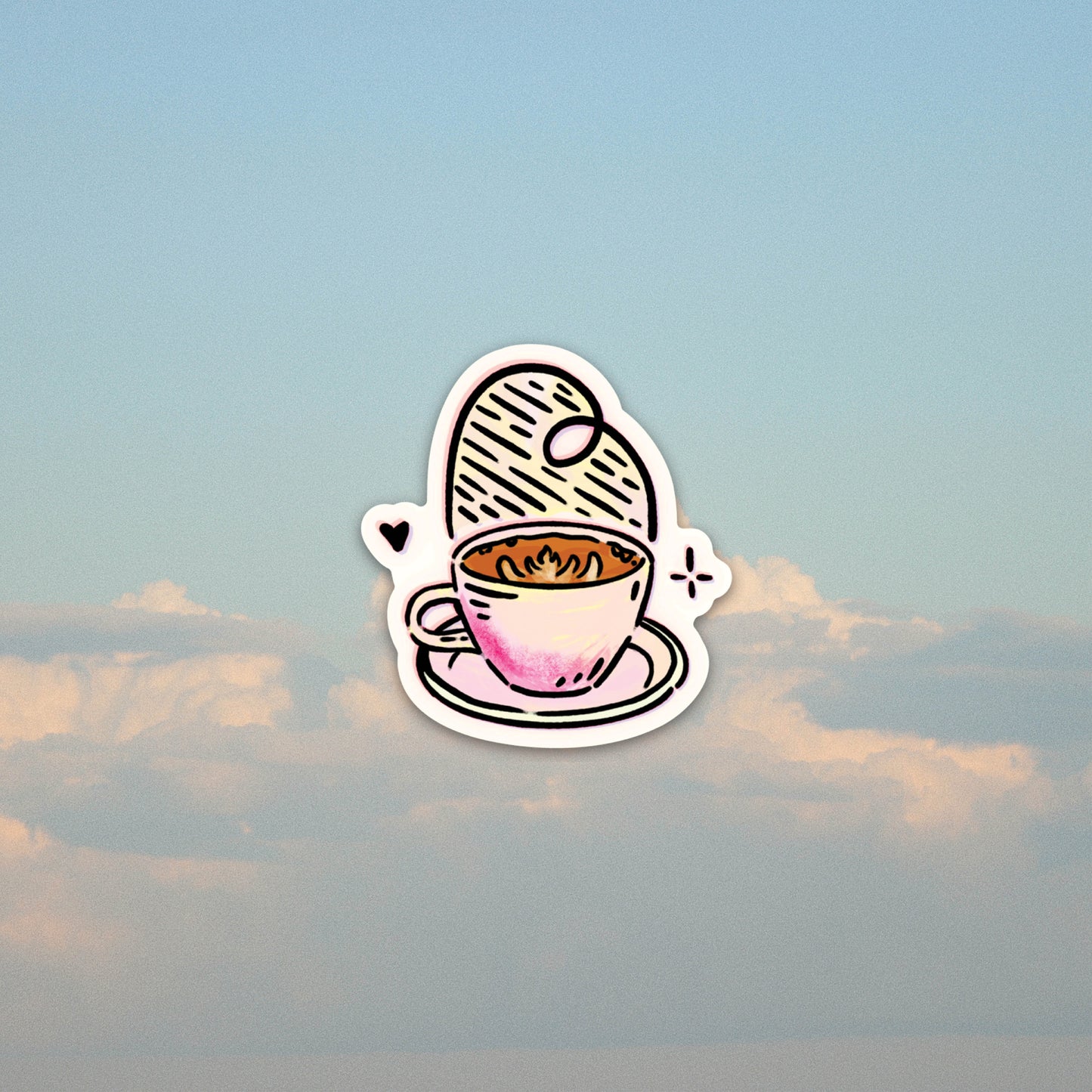 Latte Sticker