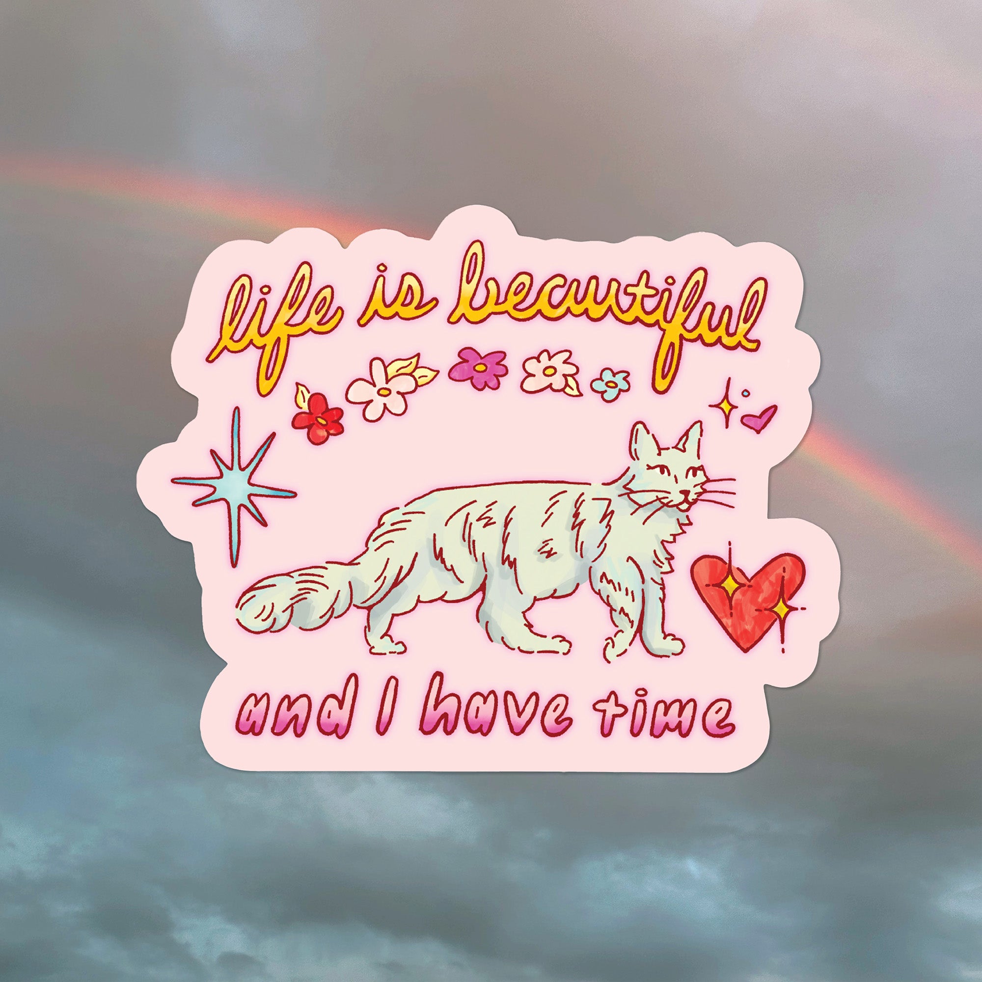 Life Sticker Life is Beautiful Sticker – Everyday Antonia Mae