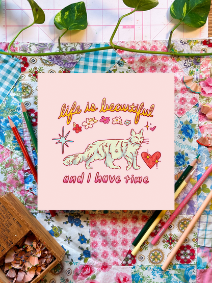 Life is Beautiful | 8x8 Print