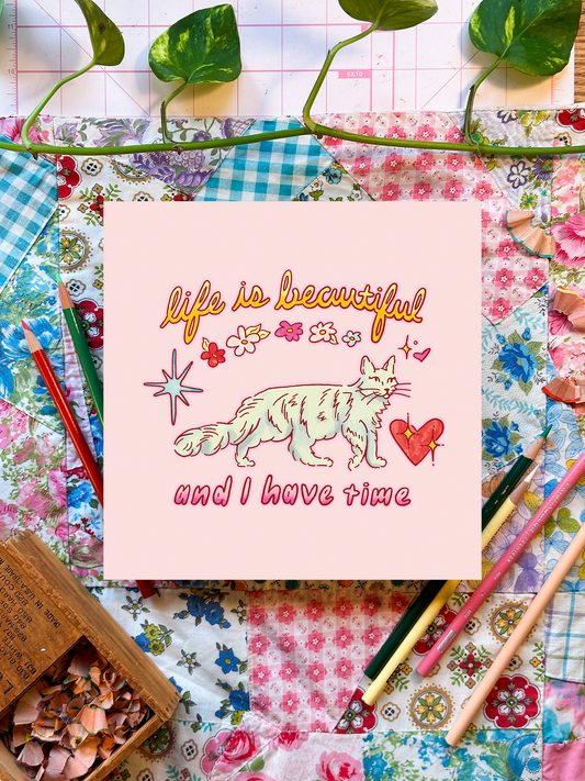 Life is Beautiful | 8x8 Print