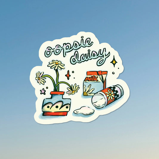 Oopsie Daisy Sticker