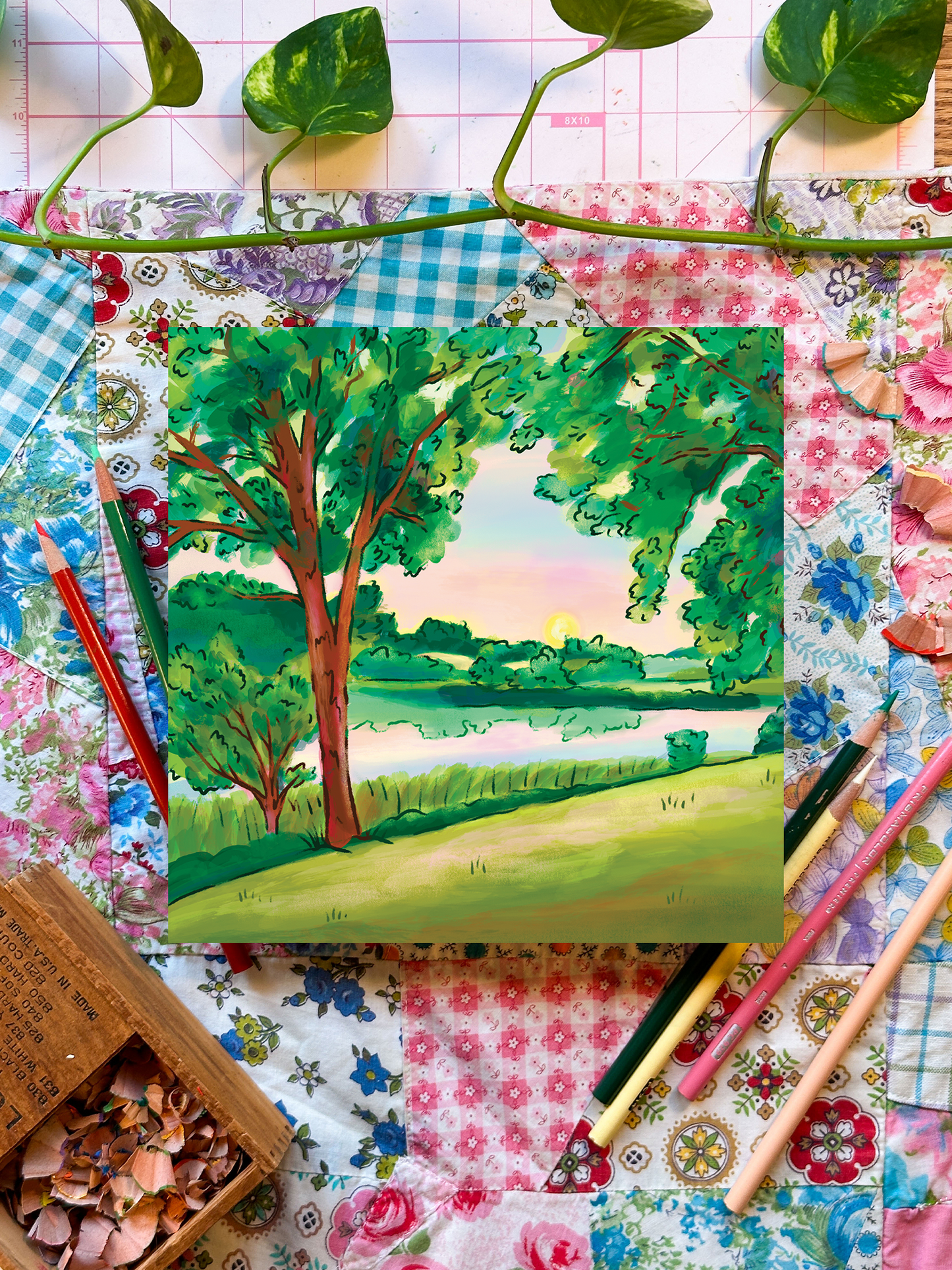 Resting River | 8x8 Print