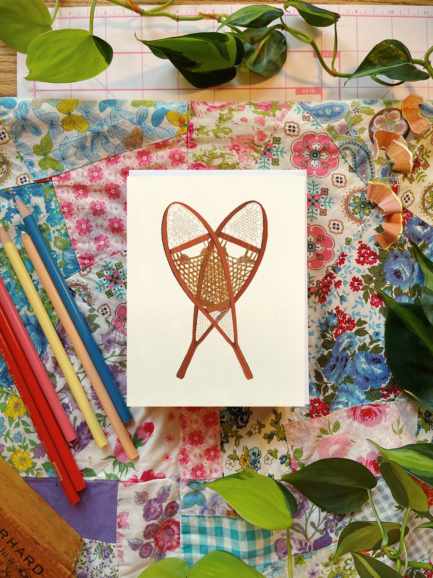 Snowshoes | Greeting Card