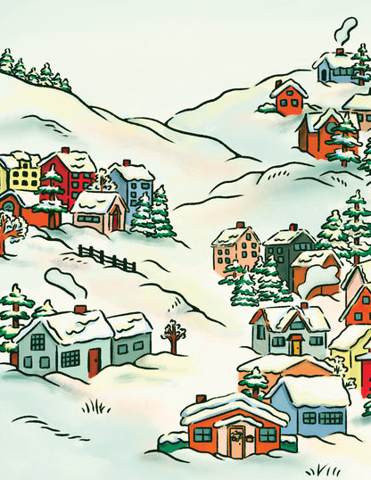 Snowy Village | Greeting Card