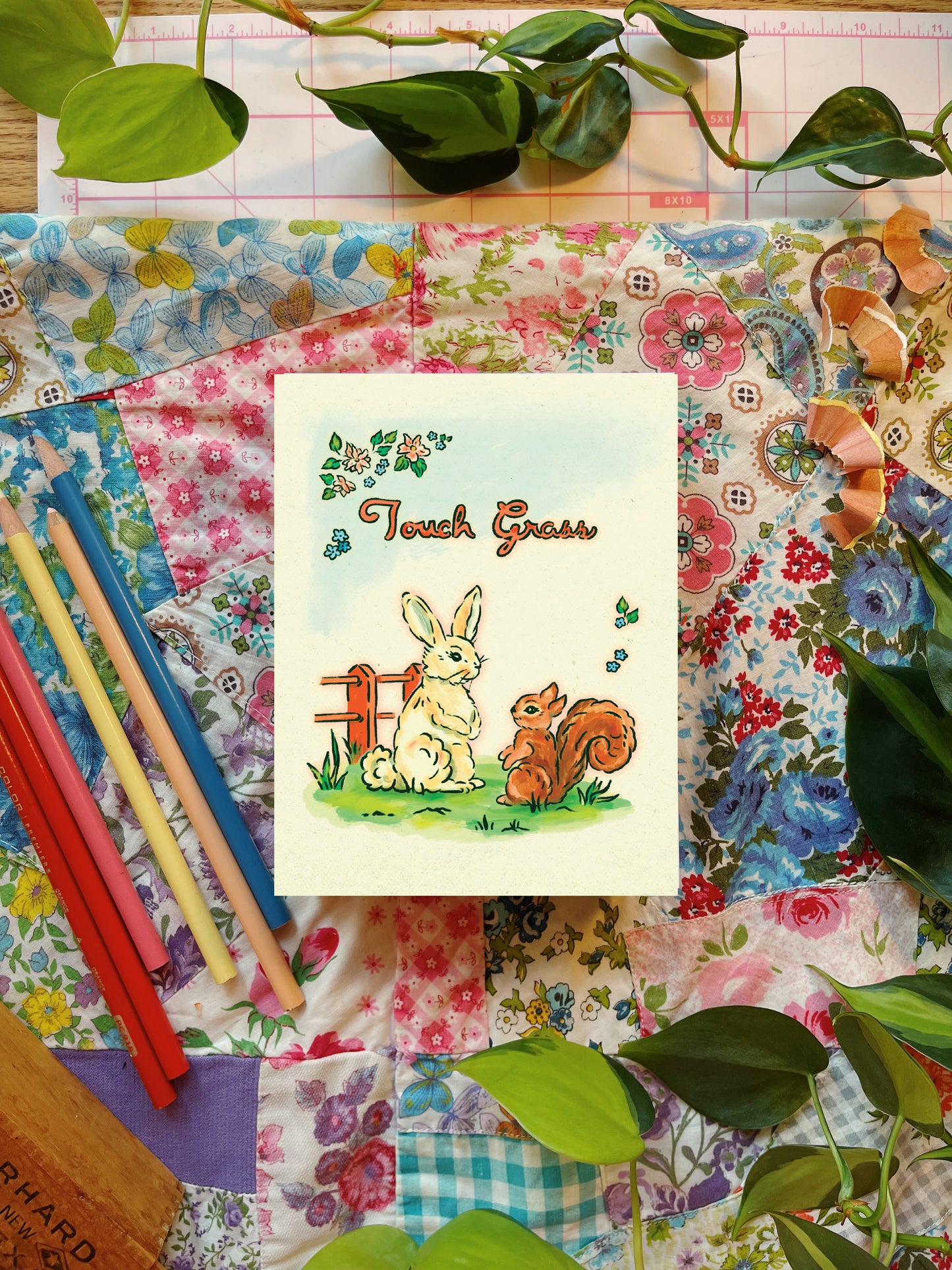 Touch Grass | Greeting Card