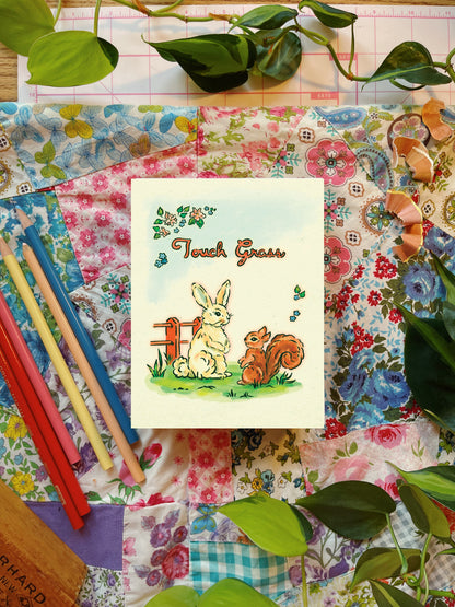 Touch Grass | Greeting Card