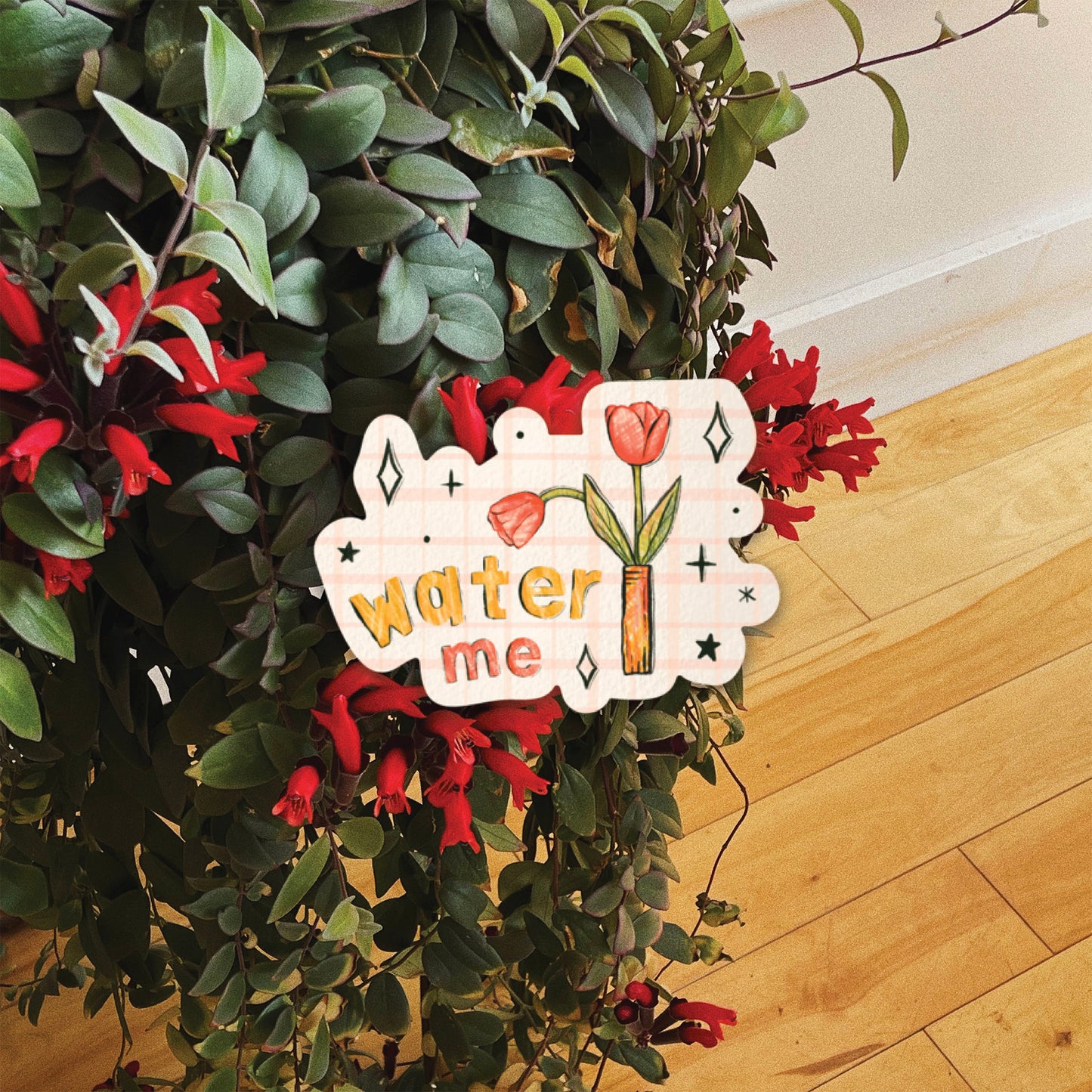 Water Me Tulips Sticker