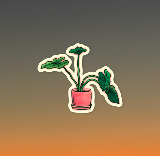 Elephant Ear Plant Sticker
