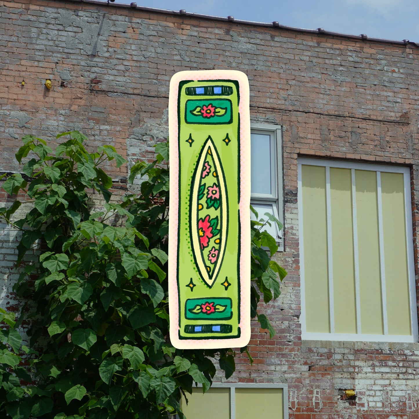 Green Tapestry Sticker