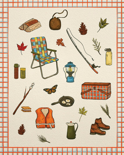 Retro Camping | 8x10 Print