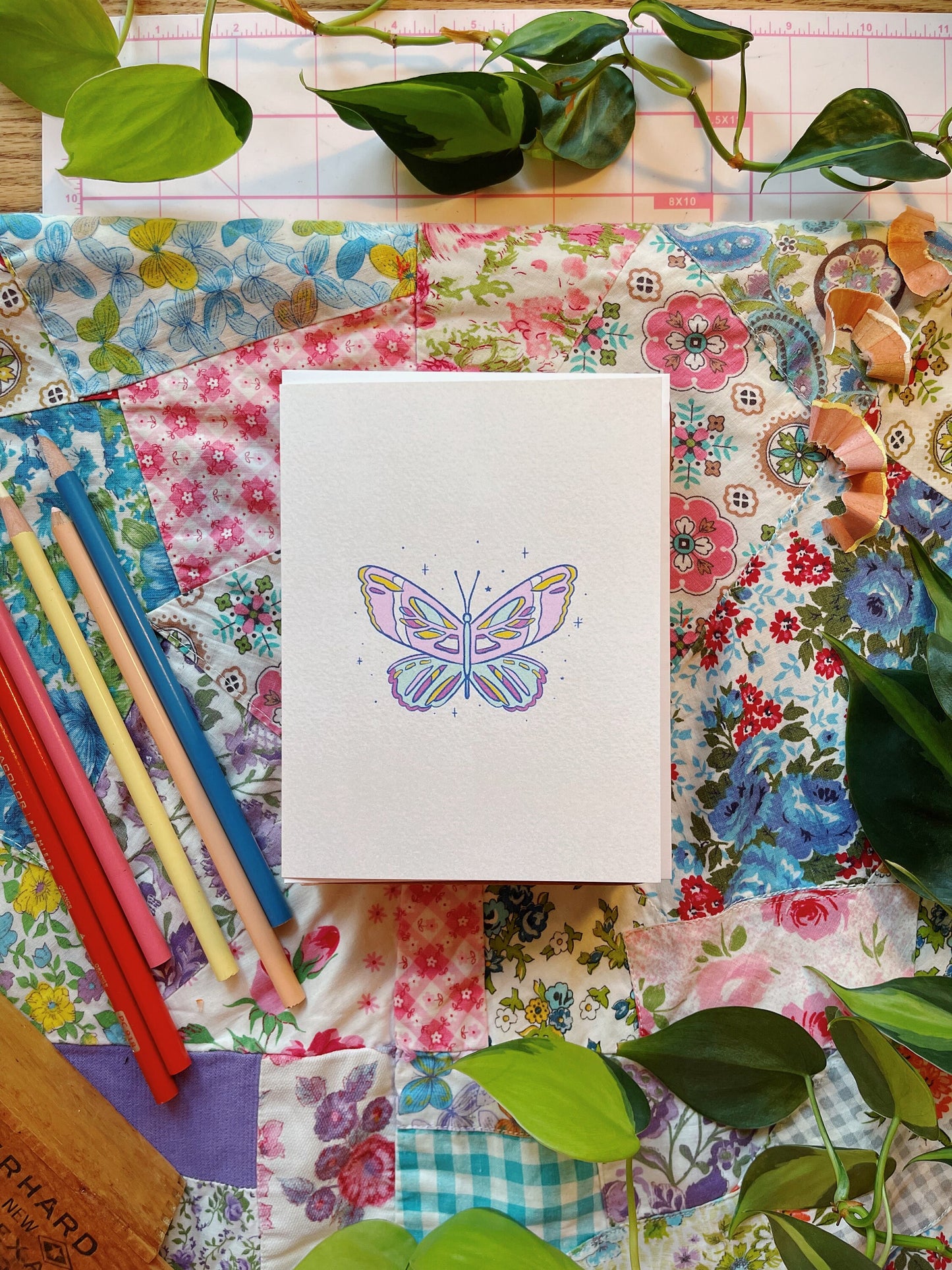 Pastel Butterfly | Greeting Card