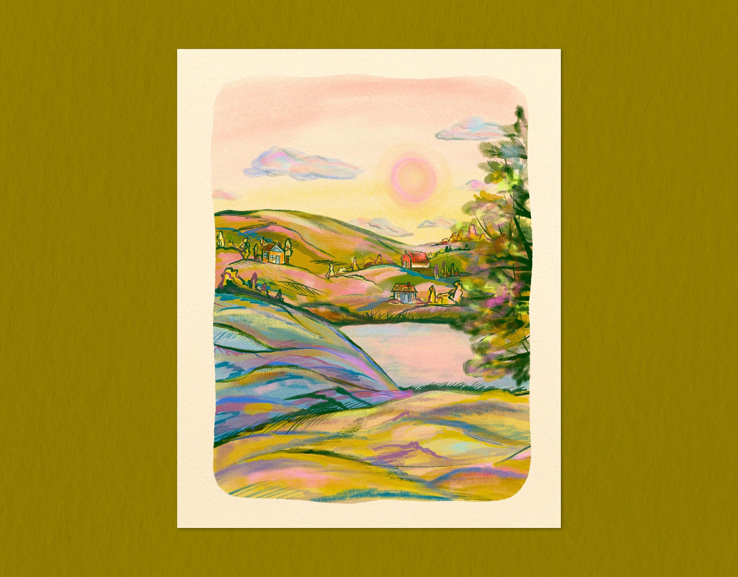 Pastel Hills | 8x10 Print