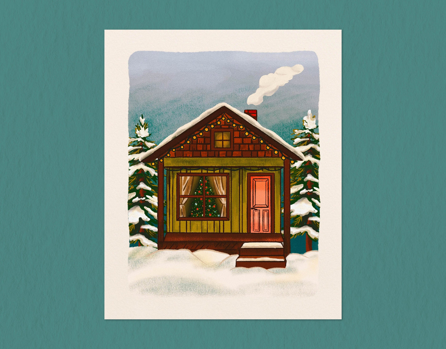 Winter Cabin | 8x10 Print