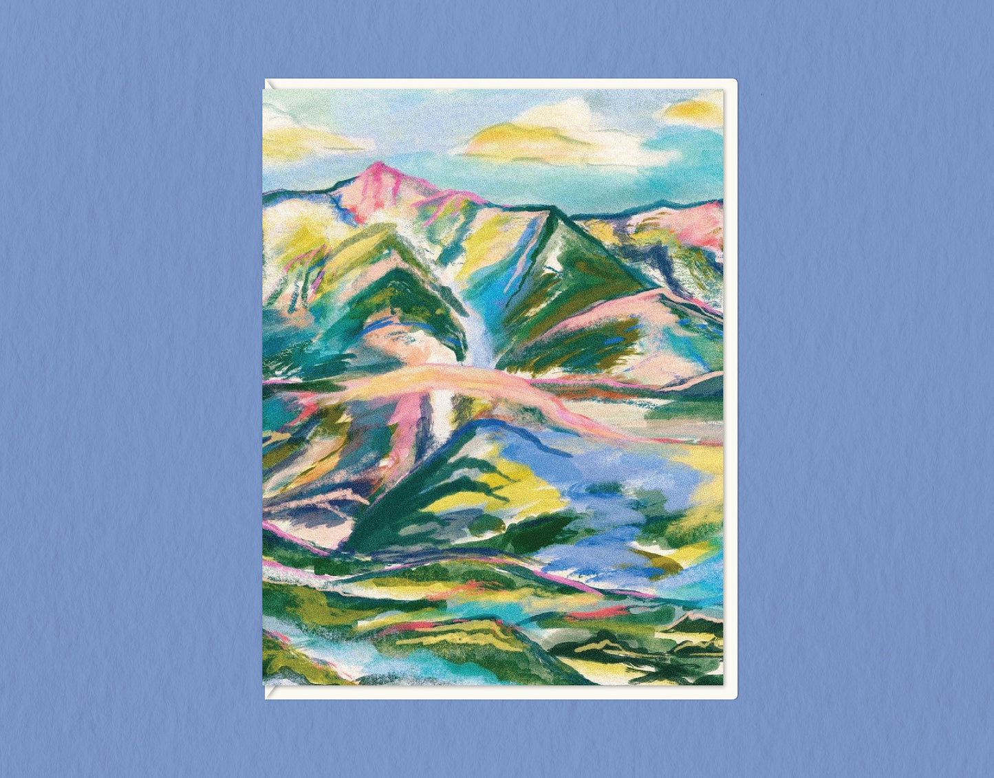 Rainbow Mountains | Greeting Card