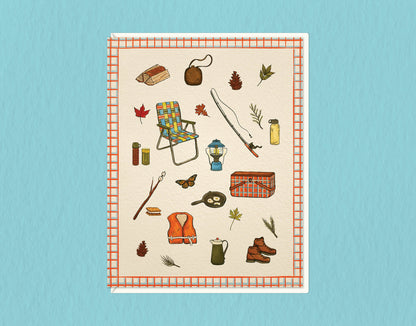 Retro Camping | Greeting Card