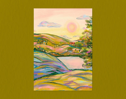 Pastel Hills | 5x7 Print