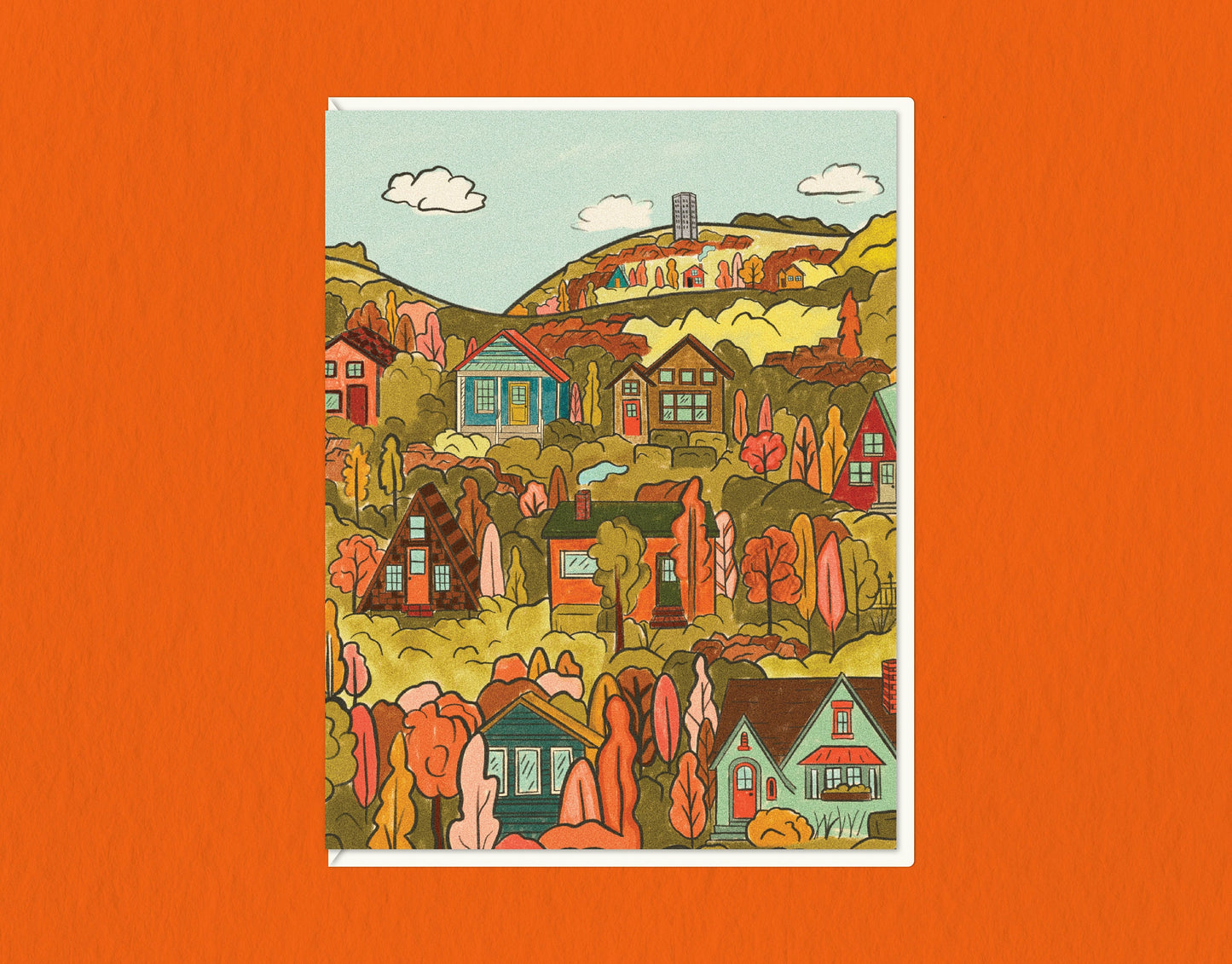 City on a Hill | Greeting Card