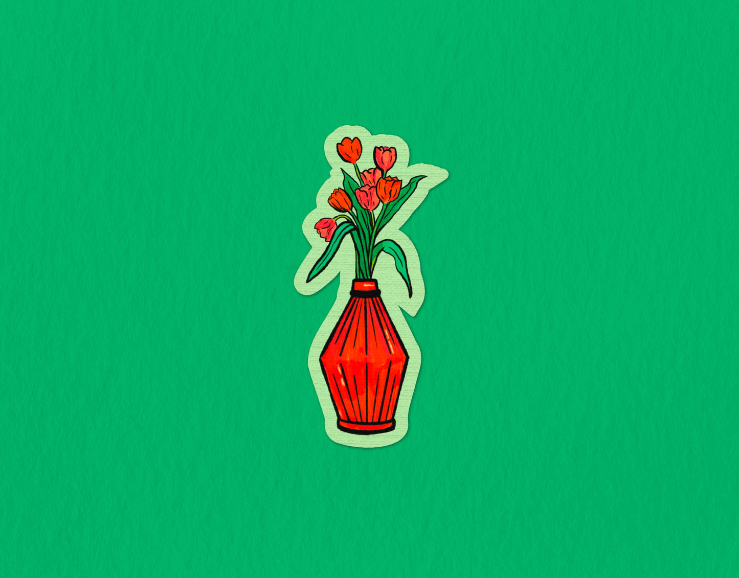 Tulip Vase Sticker