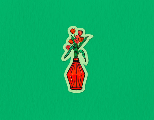 Tulip Vase Sticker